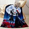 Nightmare Before Christmas Flannel Blanket-Soft and Suitable for Sofas,Beds,Offices,Travel,All Seasons,Great Gift for Holidays and Birthdays.