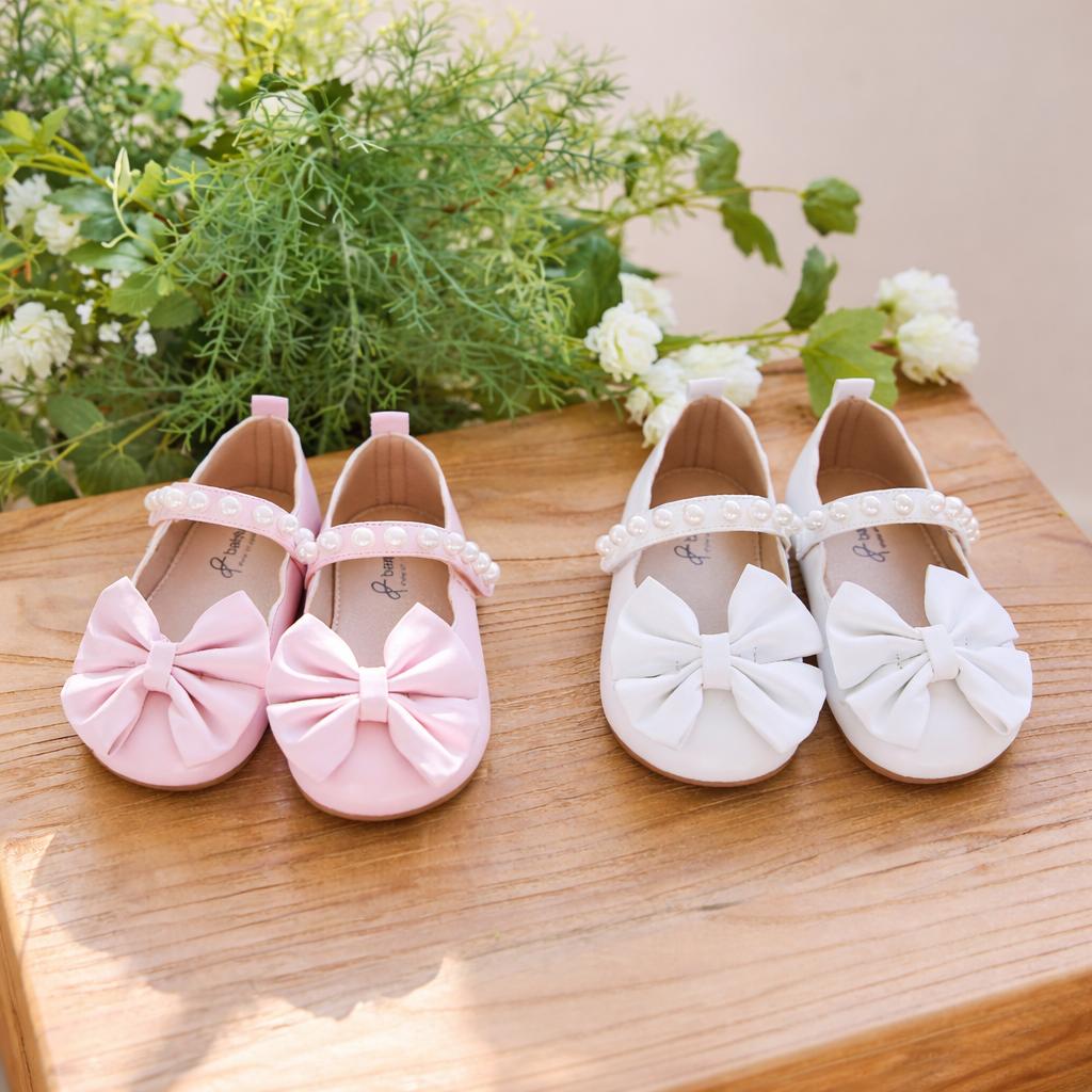 [Babyzzam] Розовые балетки с жемчугом для девочек [BB463-10009]