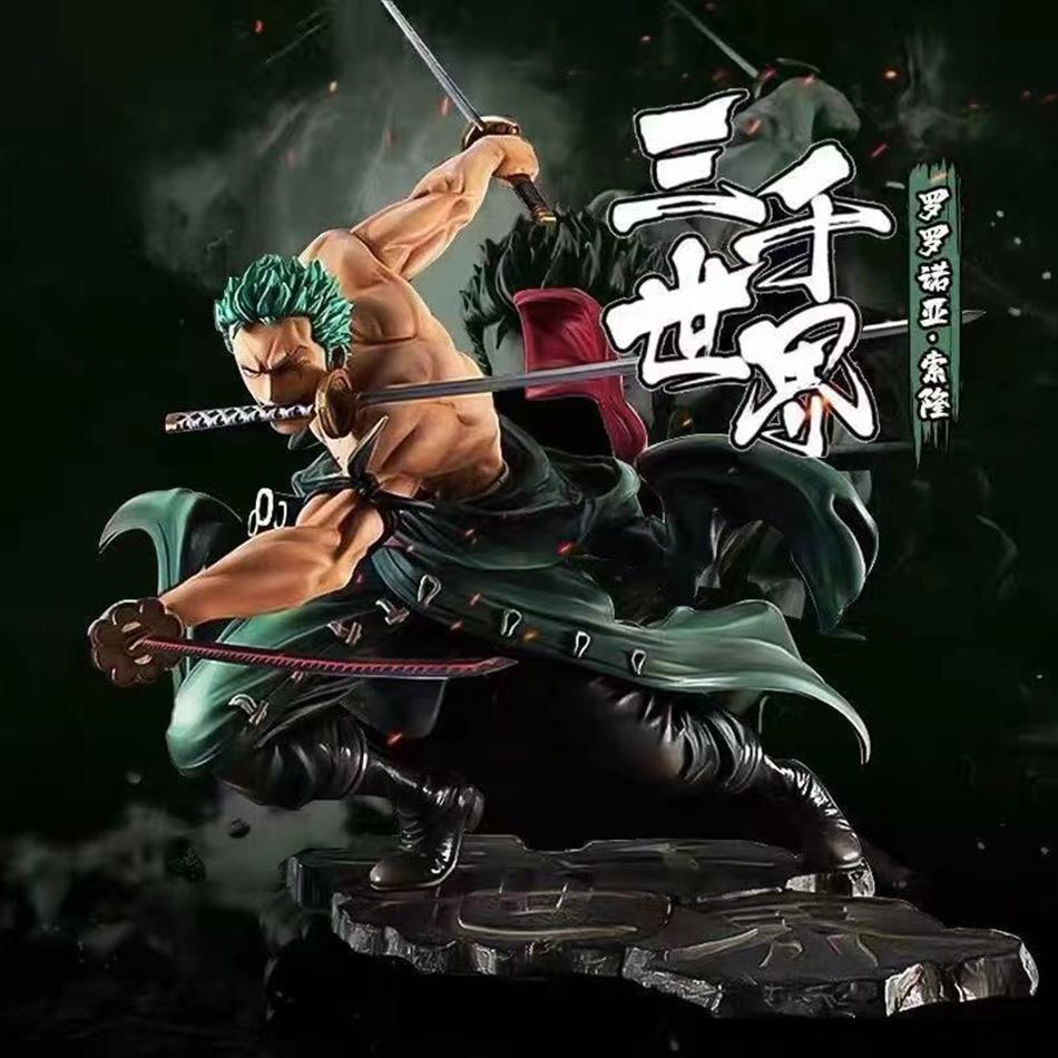 One Piece Roronoa Zoro Anime Action Figure Three-Blade Sa-Maximum Manga Statue Model for Collectors And Kids