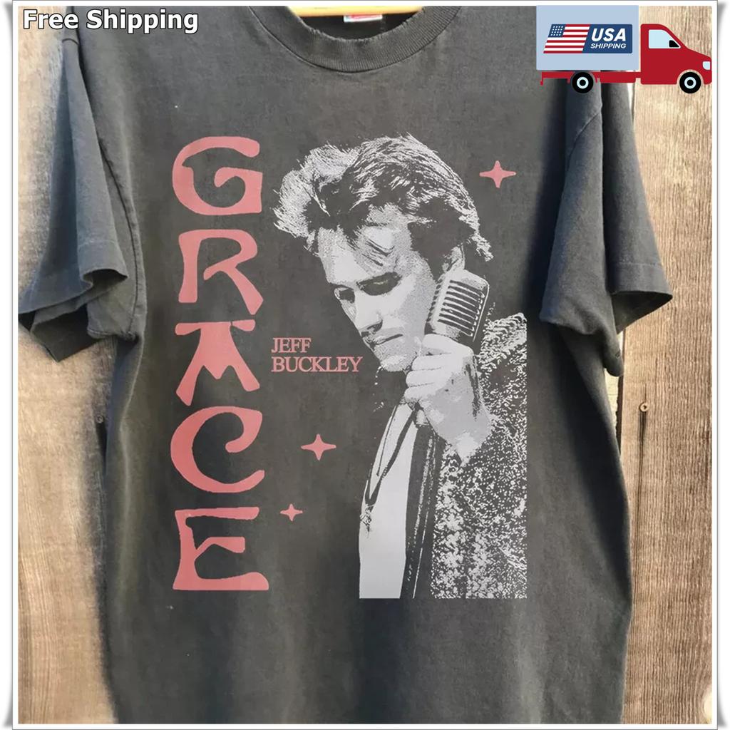 Jeff Buckley Grace 1994 Vintage Alternative Rock Album Cover T-Shirt