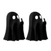 1/2/3/4/6Pcs Halloween Middle Finger Ghost Figurine Mini Spooky Ghost Statue Holiday Party Home Office Desktop Decoration Ornament