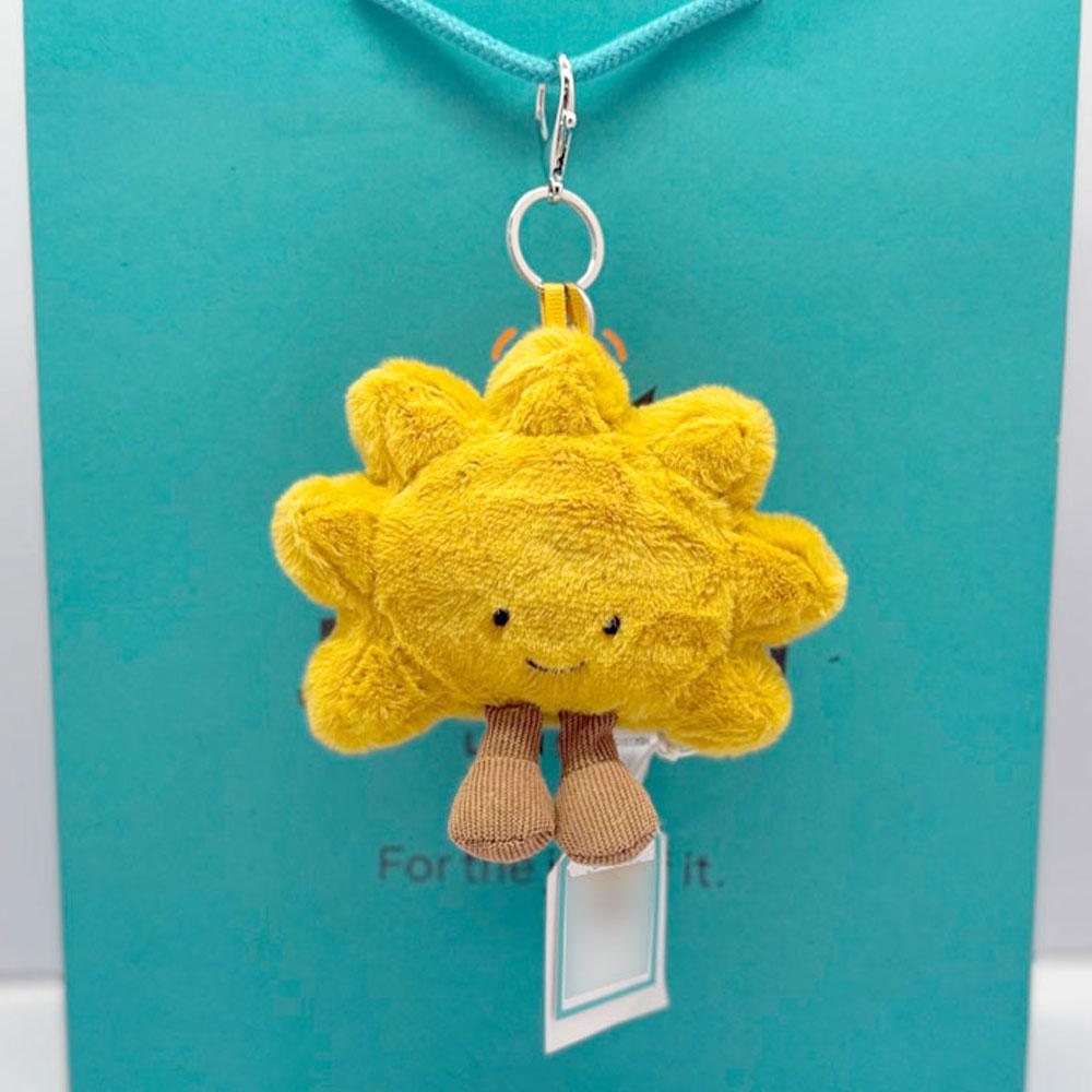 New JC Coffee Bean, Marshmallow, Ladybug, Frog, and Macaron Dessert Keychain & Bag Charm — Plush Toy Gift for Friends
