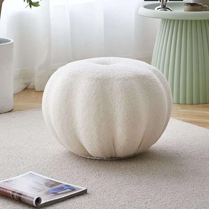 Диван-табурет Nordic Pumpkin, пуф, подставка для ног, журнальный столик, приставной круглый табурет, табурет для пеленания обуви, гостиная
