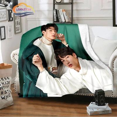 Одеяло Thai love TV Theory of Love Pattern OFFGUN Фланелевое теплое мягкое плюшевое покрывало для дивана Third и Khai Cashmere