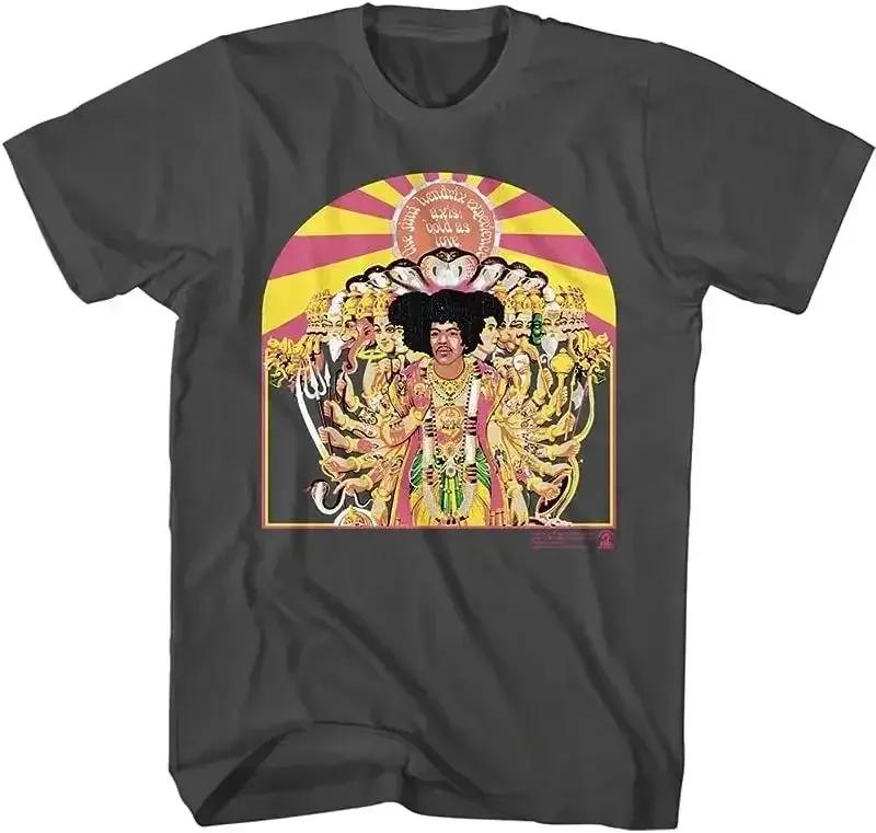 90s Y2k Vintage Rock Tops Jimi Hendrix Rock Musiciant Shirt Print Cotton Tshirts Casual Loose Tee Shirt Unisex Fans Gift