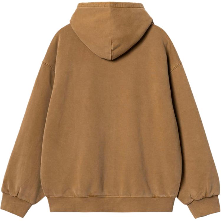 Carhartt WIP Толстовка с капюшоном на молнии с длинным рукавом, однотонная, мужская, приталенная, sweatshirt I029524-1CM-GD