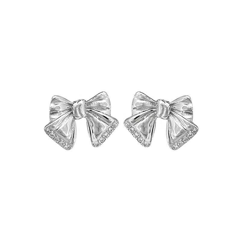 Новогодняя серия «Бант» Серьги Ожерелье Японский и Корейский Стиль Ins Кольцо Браслет Тенденция