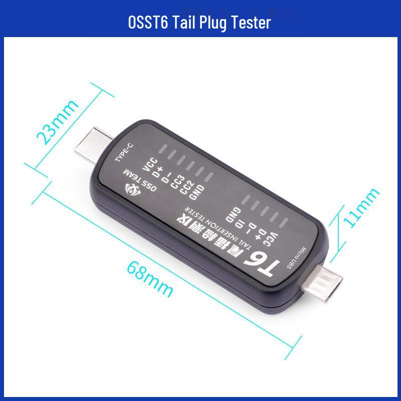Universal Mobile Tail Plug Tester: Android & Apple Compatibility, No Disassembly Required