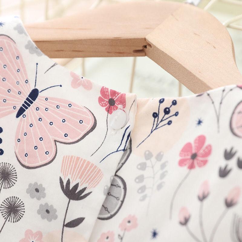 Платье принцессы для девочек, летнее детское платье для девочек, милые детские праздничные костюмы с цветочным принтом, костюм бабочки, детская одежда