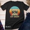 Mens Vintage Cat Daddy Shirt Funny Cat Lover Gift Cat Dad Father Unisex T-shirt