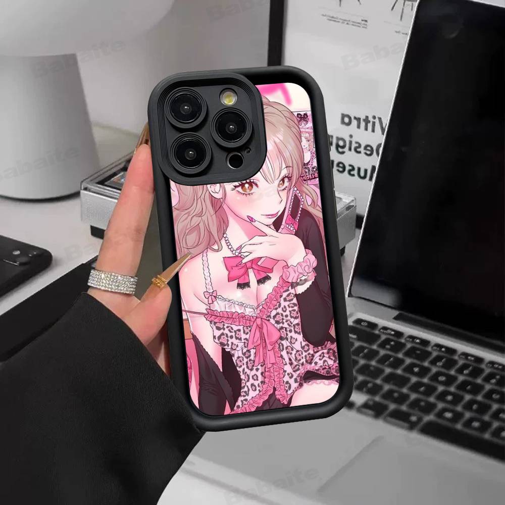 Модный Чехол для Телефона в Стиле Гяру для IPhone 11 12 13 16 15 17 14 Pro Max Мягкий Силиконовый Чехол Funda