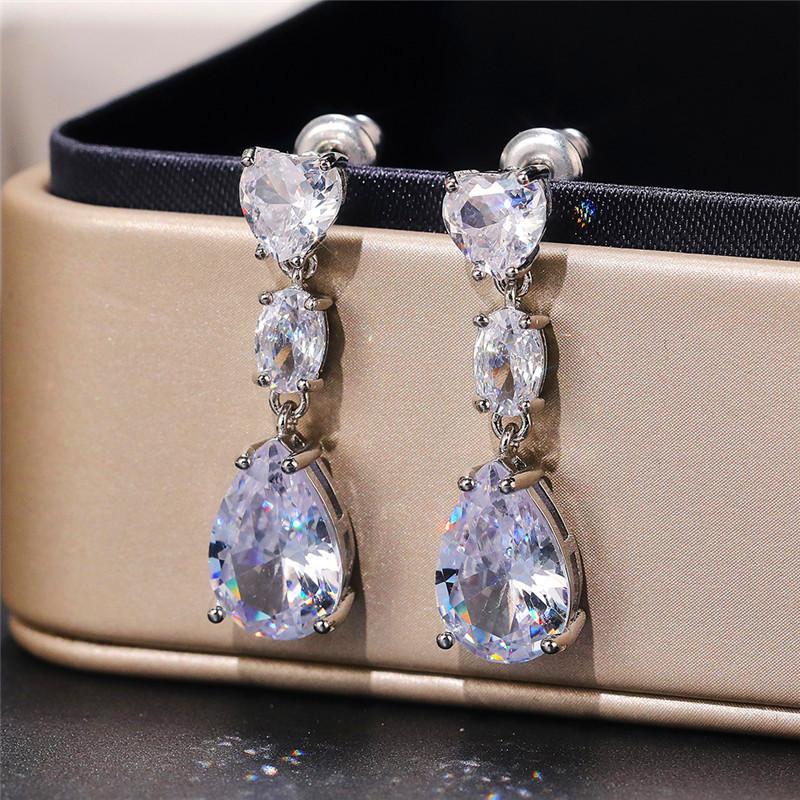 BELLA BOX Простые элегантные серьги-капли для женщин, свадебные аксессуары для любви, эстетические женские висячие серьги, необычный подарок, модные украшения