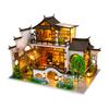 DIY Wooden Doll Houses Ancient Casa Miniature Building Kits with Furniture Led Dollhouse for Adults Christmas Gifts