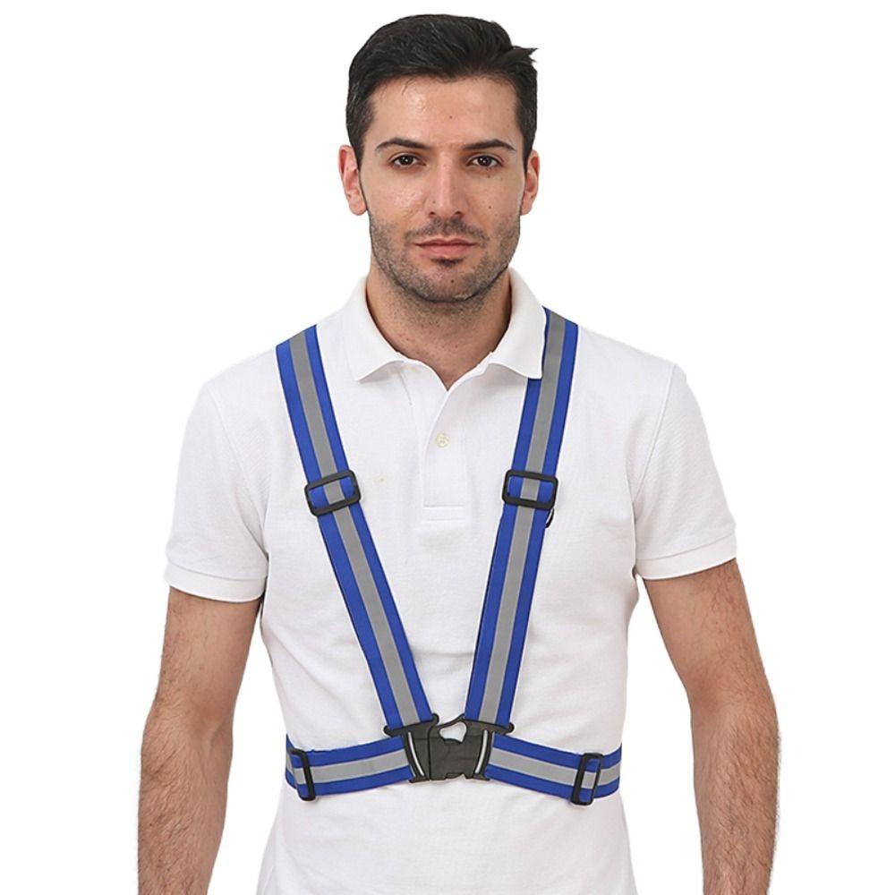 Warning Jogging Traffic Road Reflective Safety Jacket Reflective Vest Men Workwear For Running
