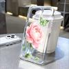 Розовый Пион Зеленые Бабочки Прозрачный Мягкий ТПУ Чехол для Телефона для Xiaomi Redmi Note 15 14 13 12 11 10 9 Pro Plus 4G 5G Мягкий Чехол