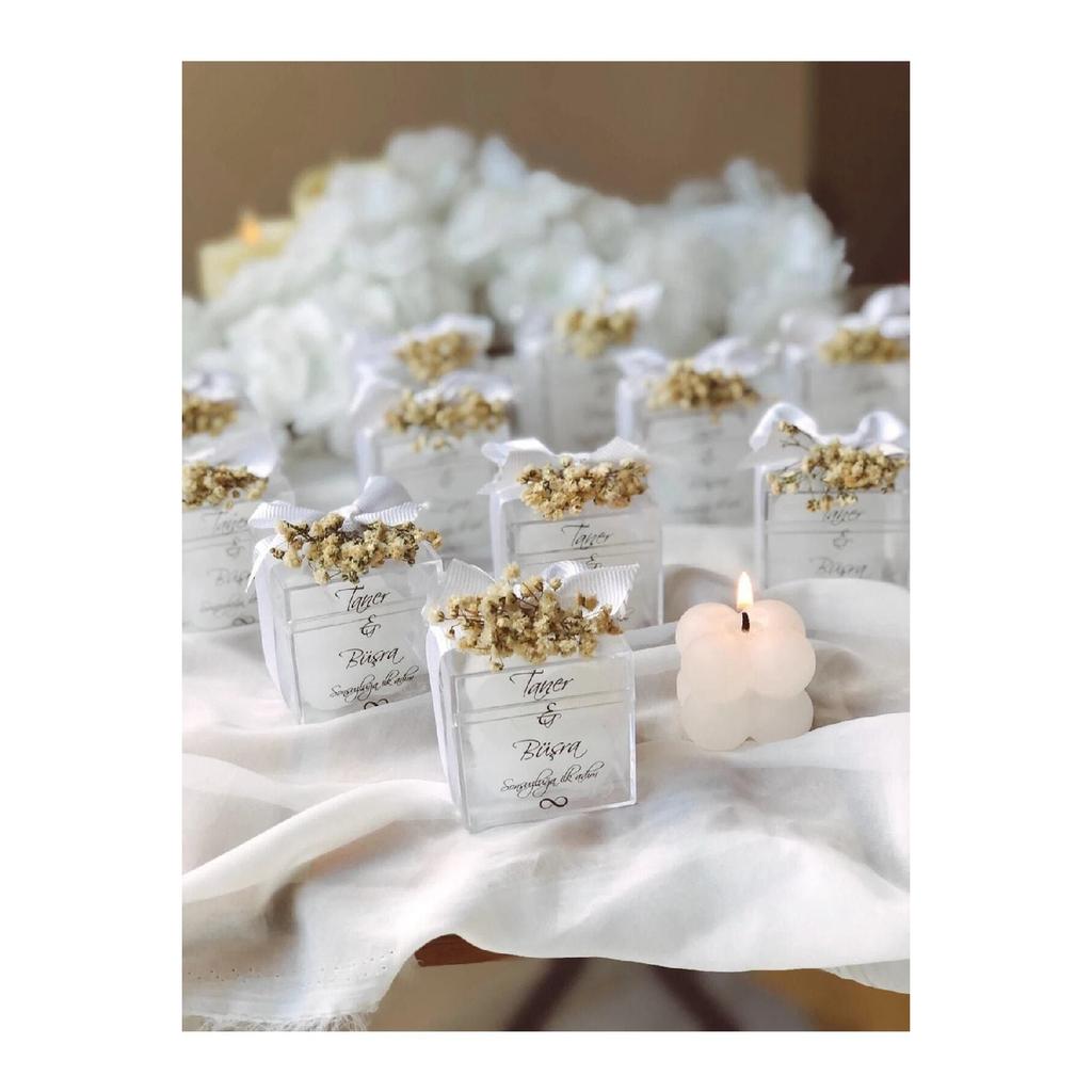 Специальная свадебная роскошная мини-свеча с цветочным пузырем, 15 шт.