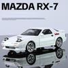1:Модели игрушечных машинок RX7 из литого сплава в масштабе 32 со звуком, светом, механизмом оттягивания назад. Игрушки машинки для детей. Подарки на день рождения. Коллекционные