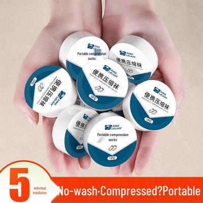 Унисекс Одноразовые Компрессионные Носки для Путешествий - Влагоотводящие, Тонкие и Портативные, Идеальны для Активного Отдыха и Деловых Поездок.