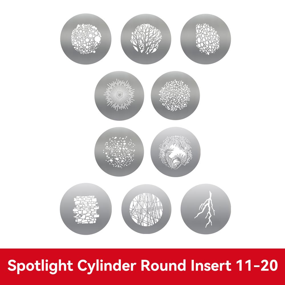 10 шт. графических карт SOONPHO OT1 для оптического конденсатора снот для проекции фона, графическая DIY шторка для фото для светодиодных вспышек Godox