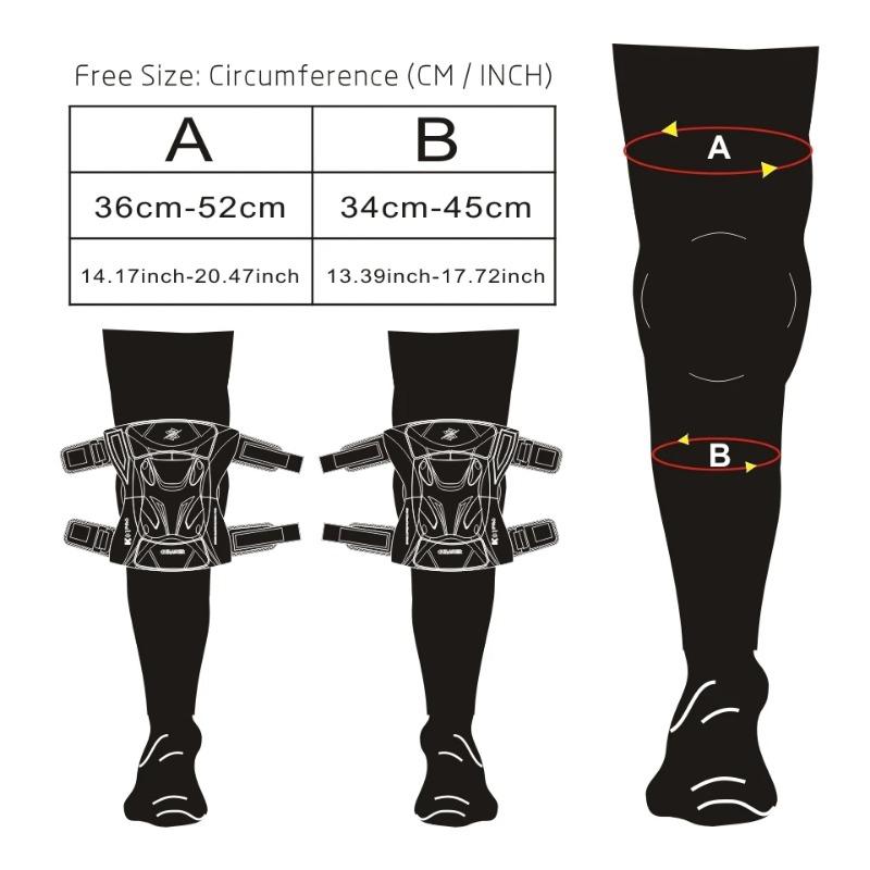 Наколенники Pro Guard Moto Shield – Регулируемая, сертифицированная CE защита от ударов, светоотражающие для мотокросса, гонок и ночной езды