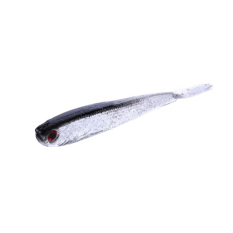 10CM/3.6G Soft Plastic Fishing Lures T Tail Wobblers with Paddle Tail Swimbait Worm Soft Jigging Lure