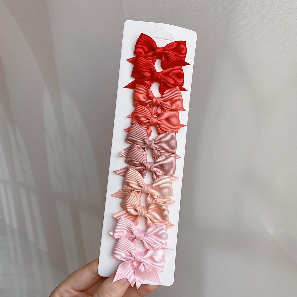 10PCS New Swallowtail Bow Children's Hair Clips Hair Accessories Set Cute Hundred Girls Hair Cards