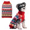 Cat And Dog Autumn And Winter Elastic Warm Christmas Jacquard Sweater Turtleneck Two-Leg