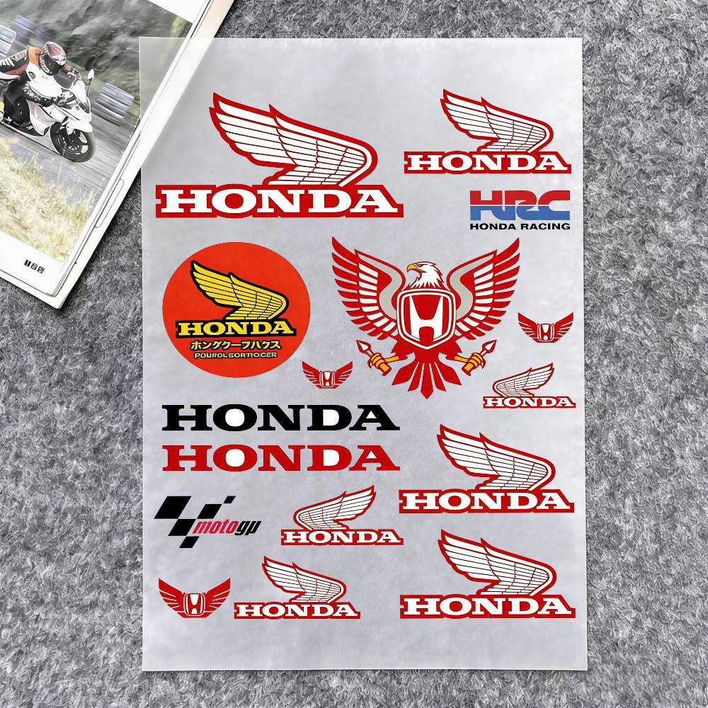 Светоотражающие наклейки для мотоцикла Honda, 3M, Предупреждение о безопасности ночью, в темноте, Шлемы для скутера, PH2