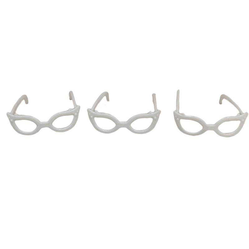 20 шт. Аксессуары для кукол Мини-пластиковые очки для высоких кукол Для кукольного домика Детская игрушка Очки для вечеринки