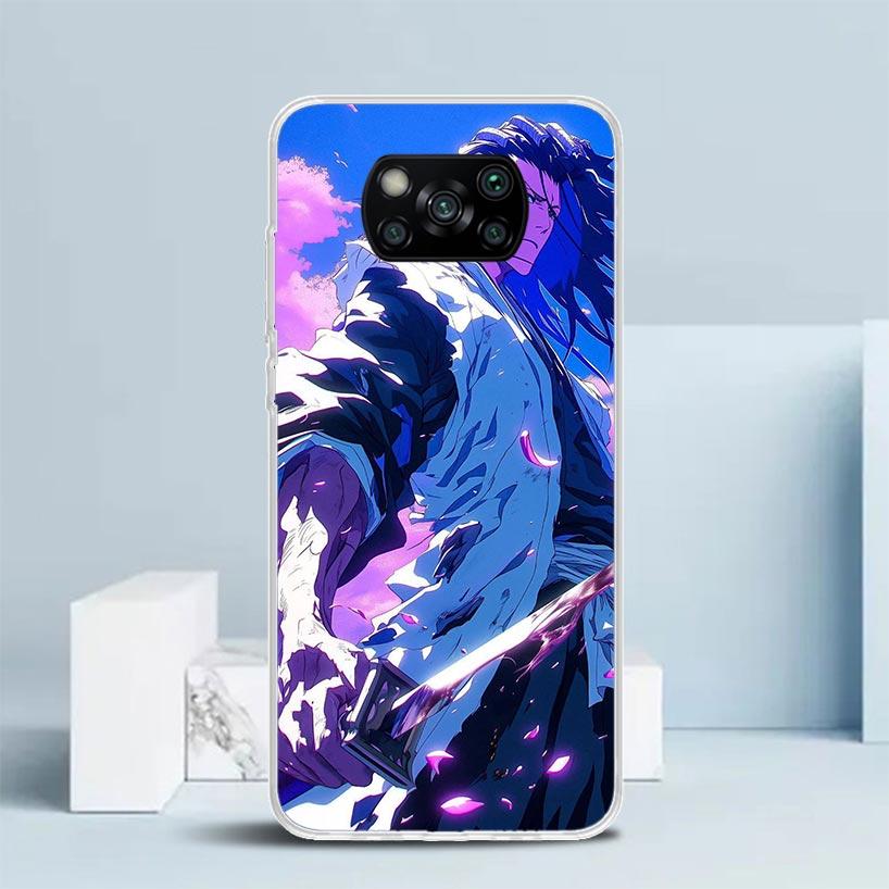 Блич Кучики Бьякуя Мягкий чехол для Xiaomi Poco F7 Ultra X7 X6 X5 Pro M7 Чехол для телефона Redmi 15 15C 13 13C 12 12C 10 10C Печать Sh