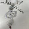 Music Note Pendant Necklace Simple Necklace Date Jewelry Plastic Texture Suitable for Festival and Fashion Shows