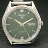 ВИНТАЖНЫЕ МУЖСКИЕ ЧАСЫ SEIKO 5 AUTOMATIC 6309A ЯПОНИЯ С ЗЕЛЕНЫМ ЦВЕТОМ ЦИФЕРБЛАТА a701525-5
