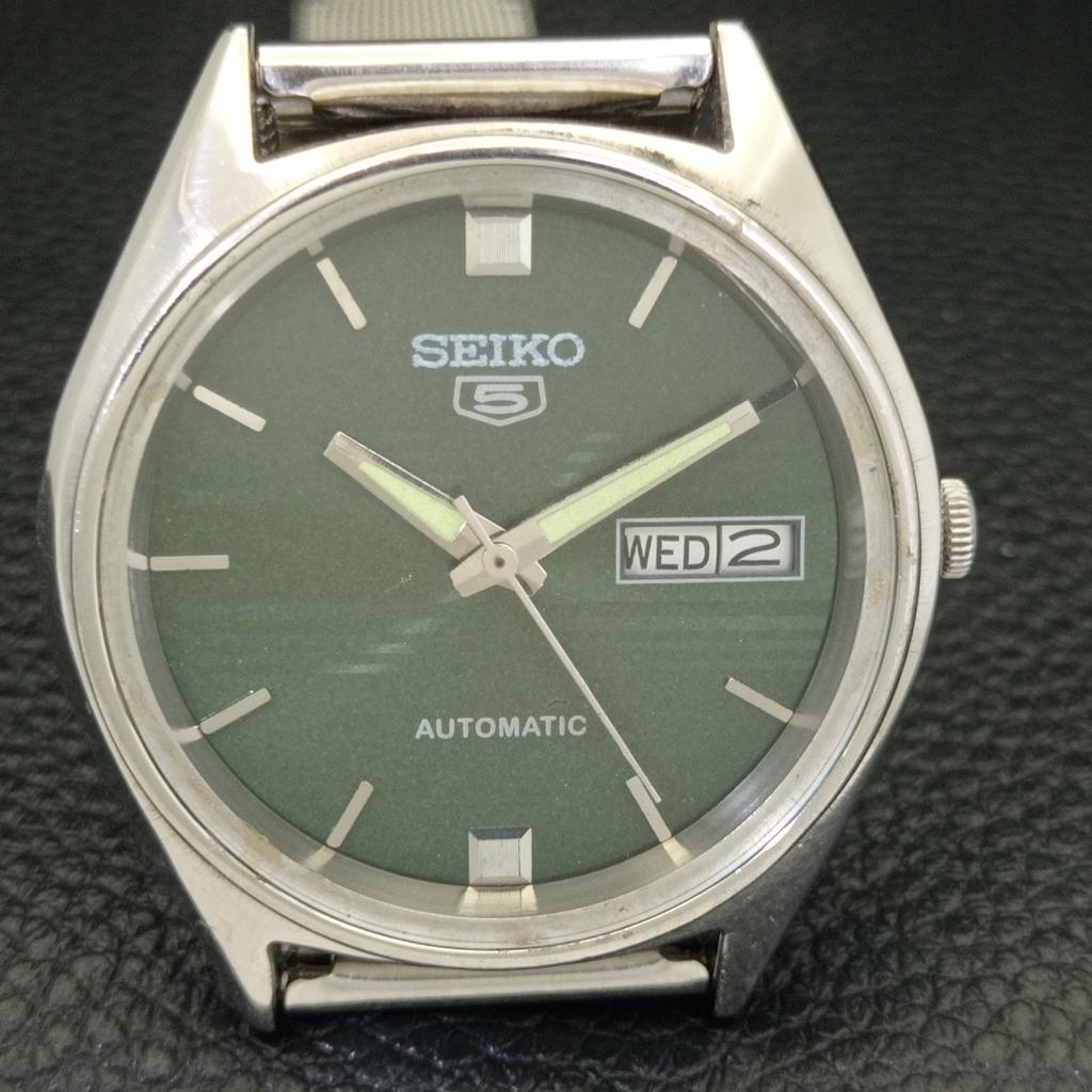 ВИНТАЖНЫЕ МУЖСКИЕ ЧАСЫ SEIKO 5 AUTOMATIC 6309A ЯПОНИЯ С ЗЕЛЕНЫМ ЦВЕТОМ ЦИФЕРБЛАТА a701525-5