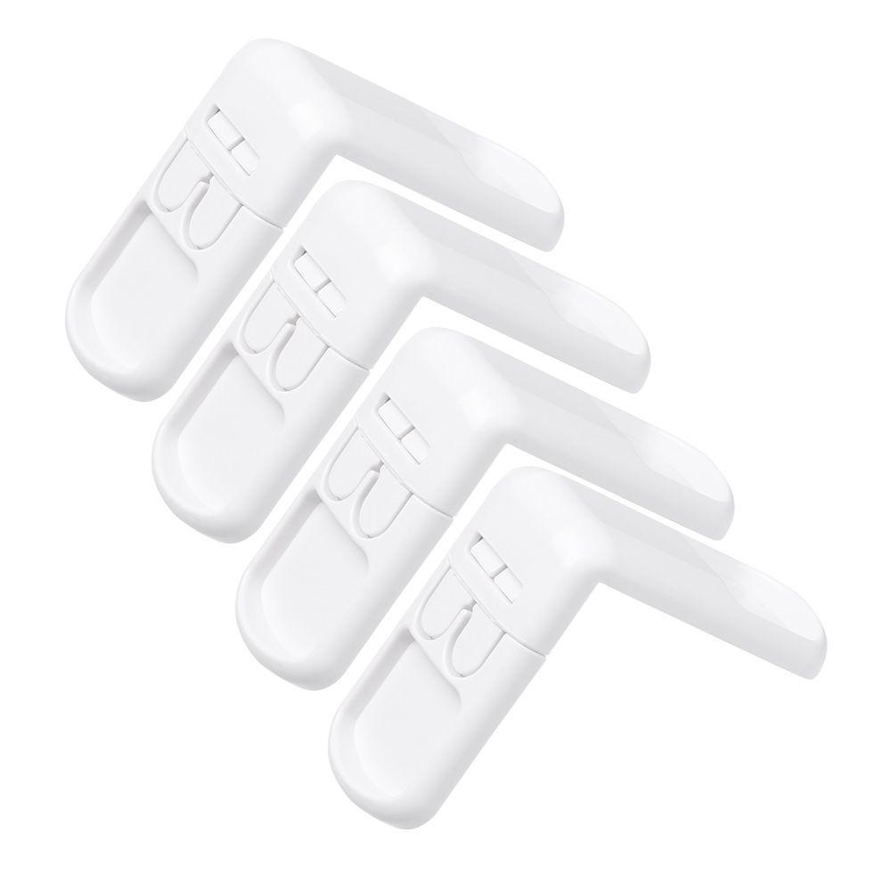 Multi-function Double Snap Wardrobe Door Baby Safety Lock Right Angle Children Protector