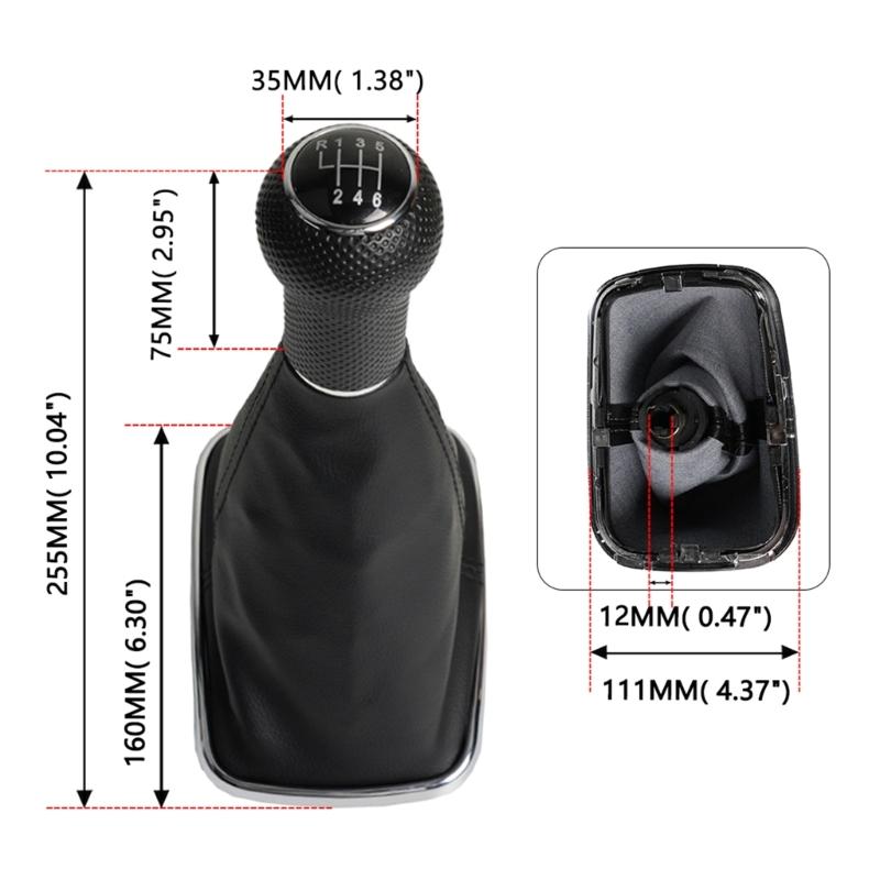 5/6 скоростная ручка переключения передач автомобиля рычаг переключения передач чехол для VW Golf 4