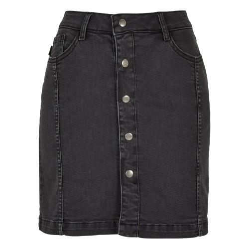 Urban Classics Womens/Ladies Button Denim Stretch Skirt