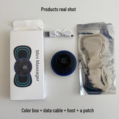 Портативный шейный пульсирующий массажер EMS, мини-массажер для плеч и шеи