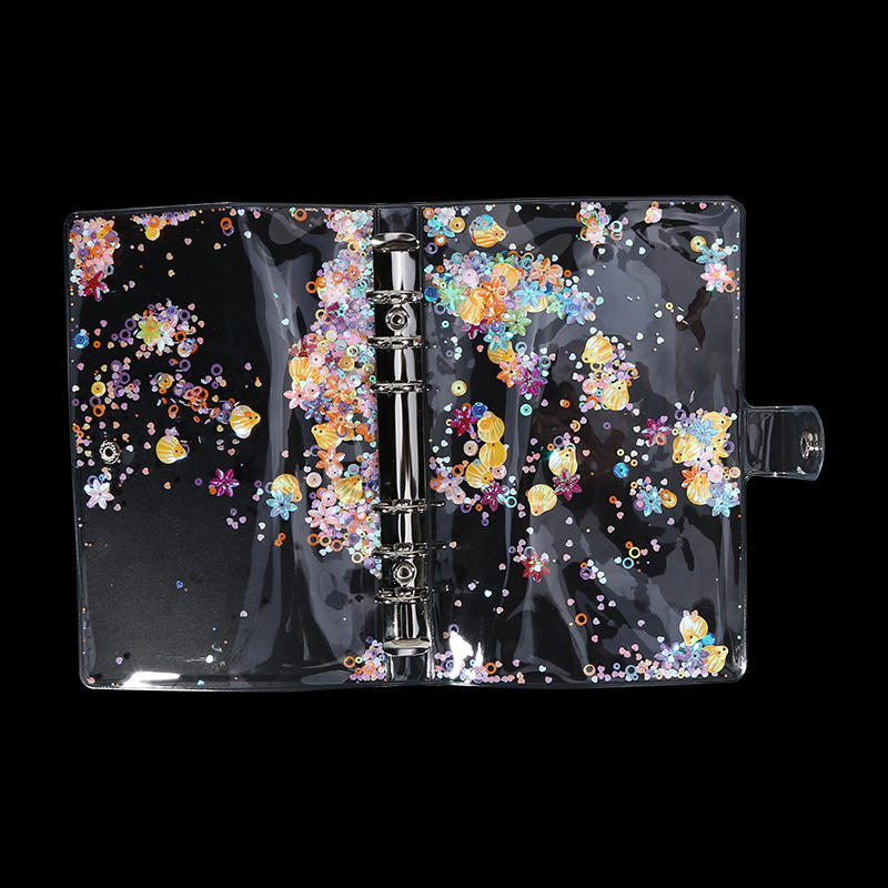 Обложка для блокнота на кольцах формата A5/A6, сменная, 25 листов, прозрачные протекторы для внутренних страниц планера