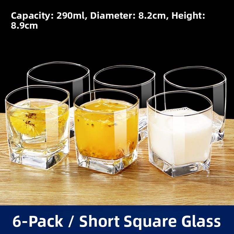 High Temperature Resistant Glass Cup Set for Home Use Guest Drinking Tea Juice Beer White Wine Cup New Model Transparent roun...