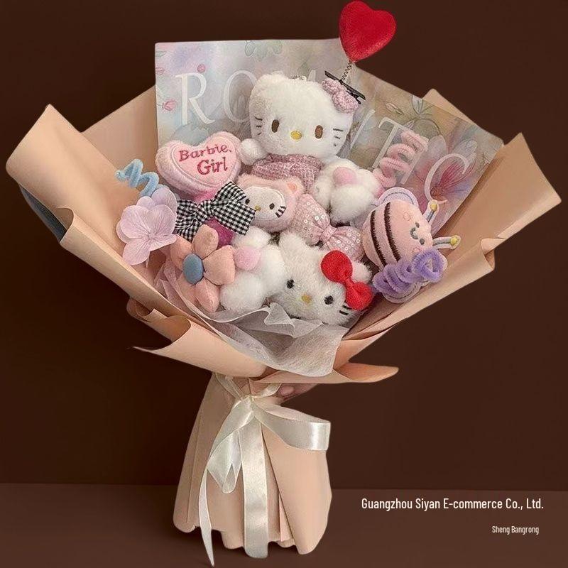 Букет из кукол Cinnamoroll и Pochacco, подарок на день рождения для девочек