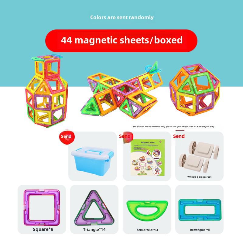 Educational Magnetic Building Blocks Puzzle for Kids - Boys & Girls