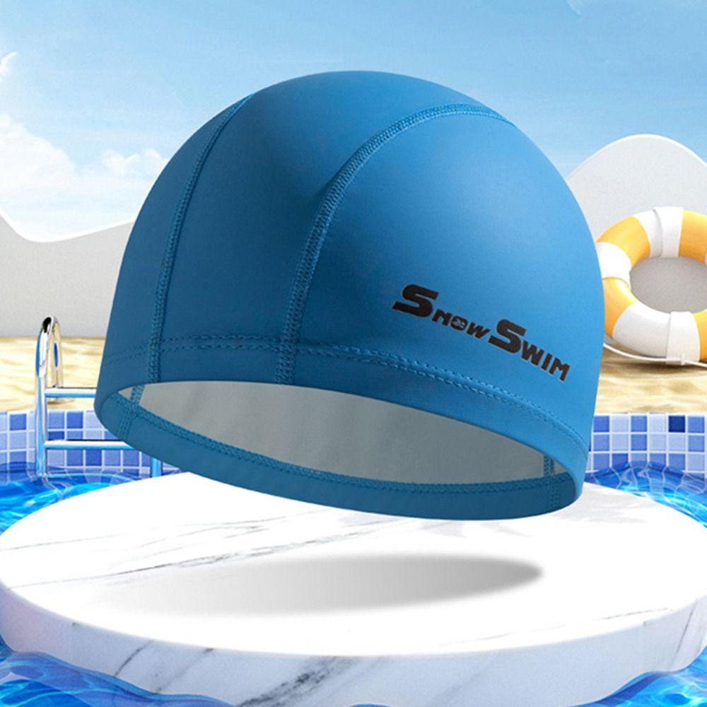 Adjustable Silicone Swim Cap Anti-fog Electroplated Flat Glasses Diving Eyewear  Water Sports