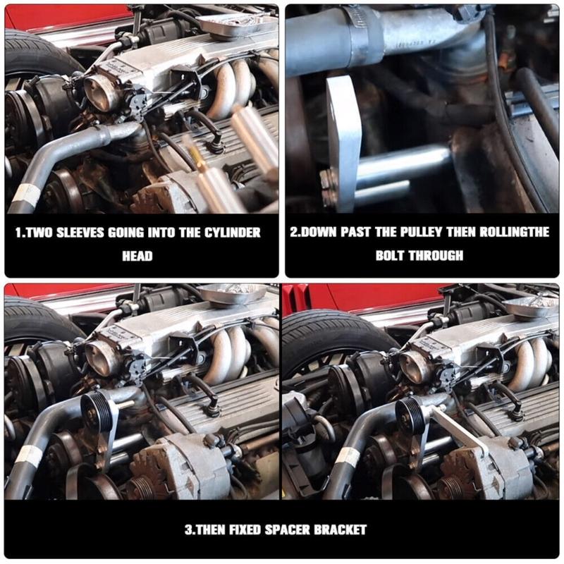 Алюминиевые автомобильные внедорожные воздушные насосы комплект шкивов насоса автомобильные аксессуары для 1985-1991 C4 L98