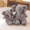 30-53cm Cute Elephant Plush Toy Soft Cuddly Stuffed Animal Grey Elephant Plushies Appease Sleeping Doll Gifts Child Girl