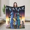 Movie Avatar The Way of Water Blankets  Warm Soft Plush Throw Blanket For Living Room Travel Office Flannel Bedspread Bed Cover