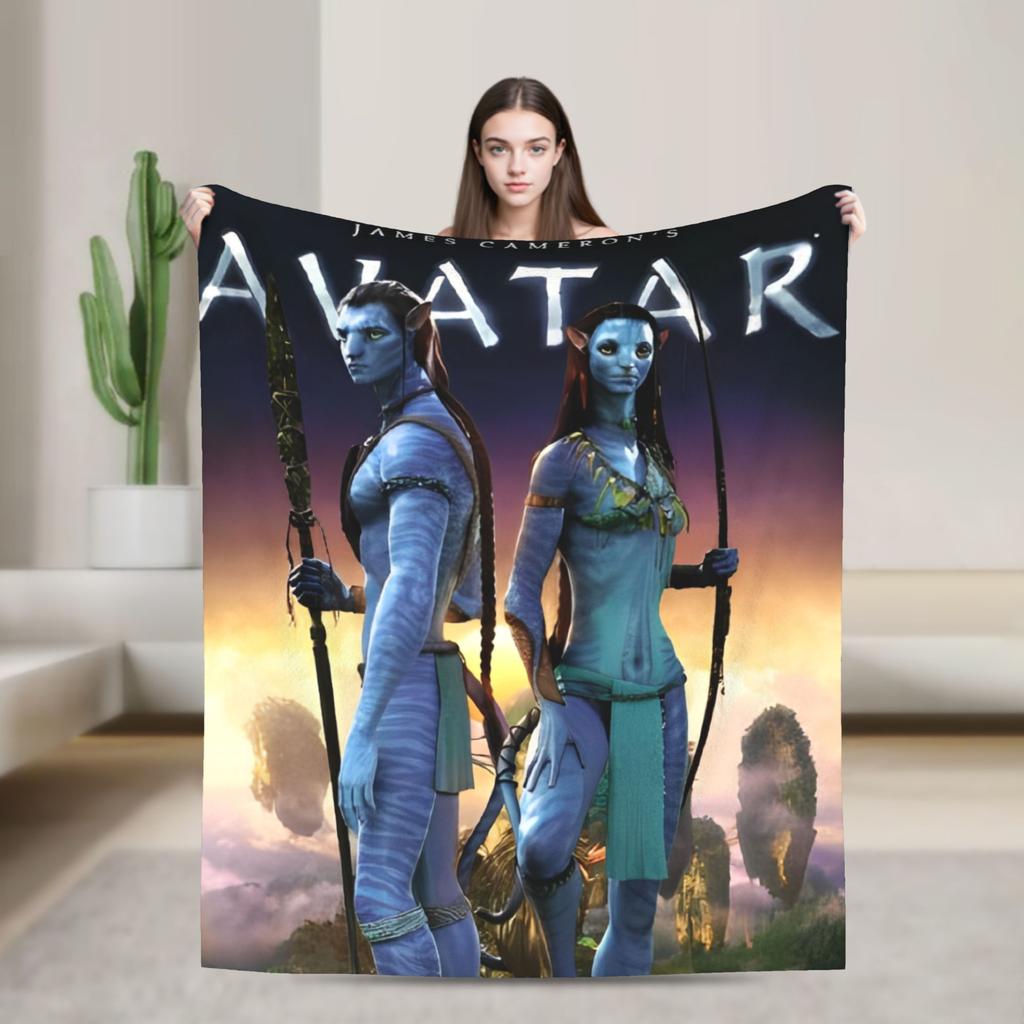 Movie Avatar The Way of Water Blankets Warm Soft Plush Throw Blanket For Living Room Travel Office Flannel Bedspread Bed Cover
