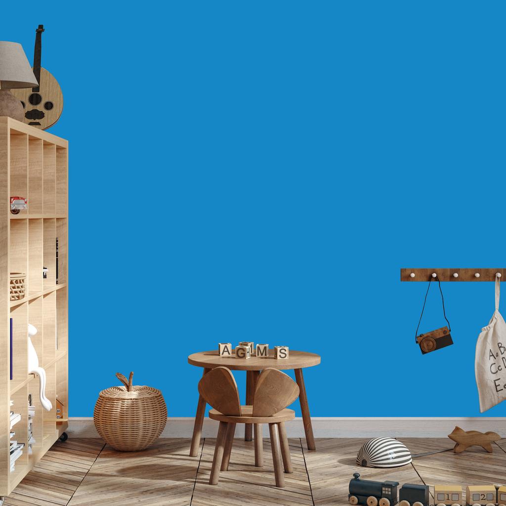 Wallpaper Solid blue background, blue bottom for living room and bedroom 50x1000