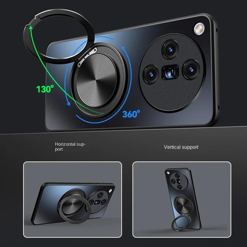 Для Find X8 Pro X 8 Магнитный матовый жесткий чехол для Oppo Find X8Pro X7 Ultra X6 X5 FindX8 Кольцо-подставка-держатель Защитный противоударный задний чехол