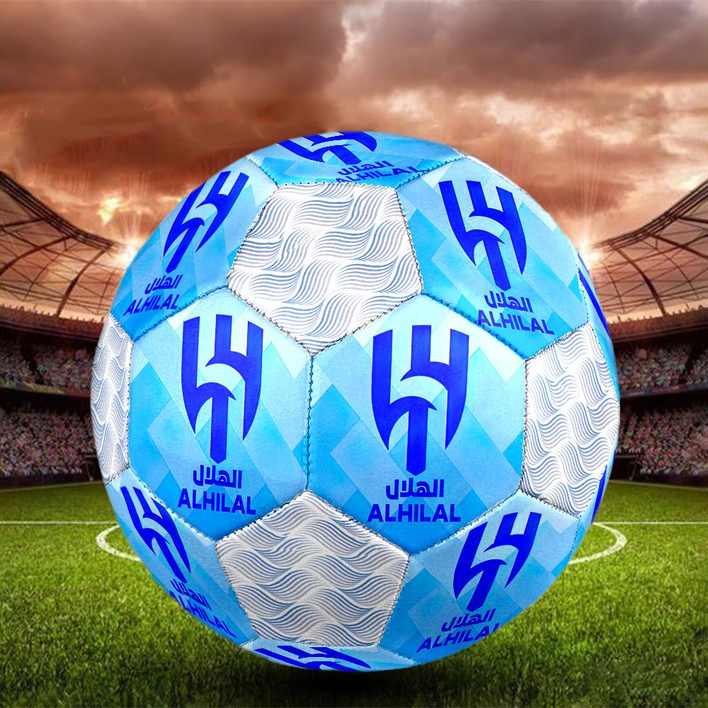 1pc Al-Hilal Saudi Football Club Football Soccer Ball Size 5 Indoor Soccer Ball Fashion Colorful Backyard Game -Great For Sports Fans Gift