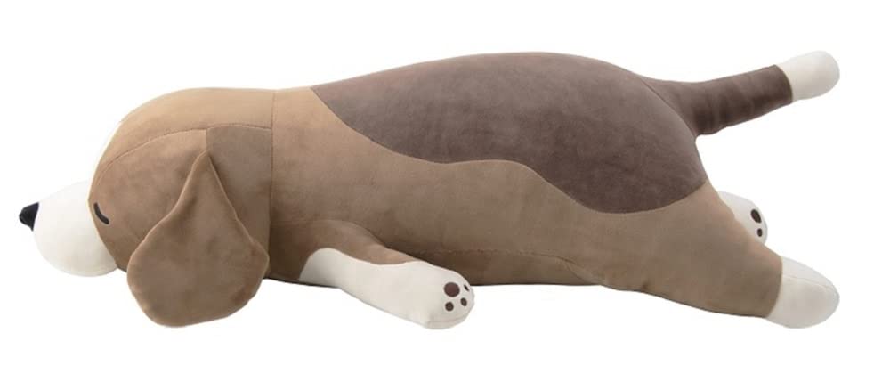 Livheart Premium Sleepy Animals Vicky the Beagle Body Large Fluffy and Squishy Plush Gift Item Pillow, (Approx. 70cm), Toy, 48903-37